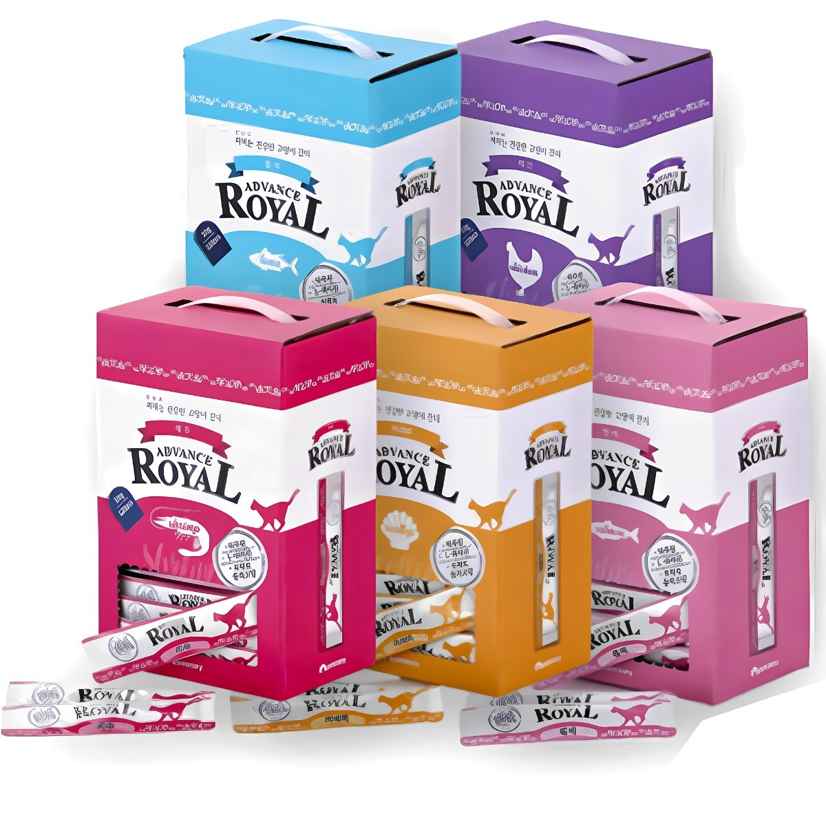 어드밴스 로얄 스틱 짜먹는 고양이간식 120P, 어드밴스 스틱 연어, 120개 22,400원