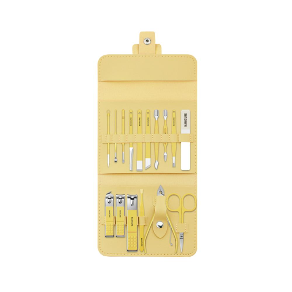해피제이 손톱 발톱 깎이 귀후비개 가위 쪽집게 잔털 정리 관리 16종 세트_옐로우, 옐로우, 1세트 5,900원