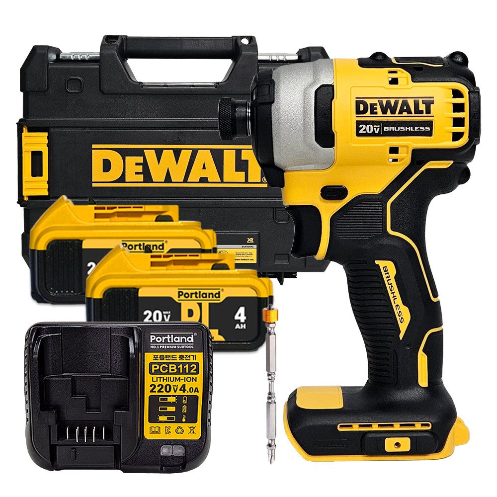 디월트 임팩 드릴 드라이버 브러쉬리스 DCF809 케이스 세트 임팩트, 1세트, 본품 + 배터리 2개이상 292,100원