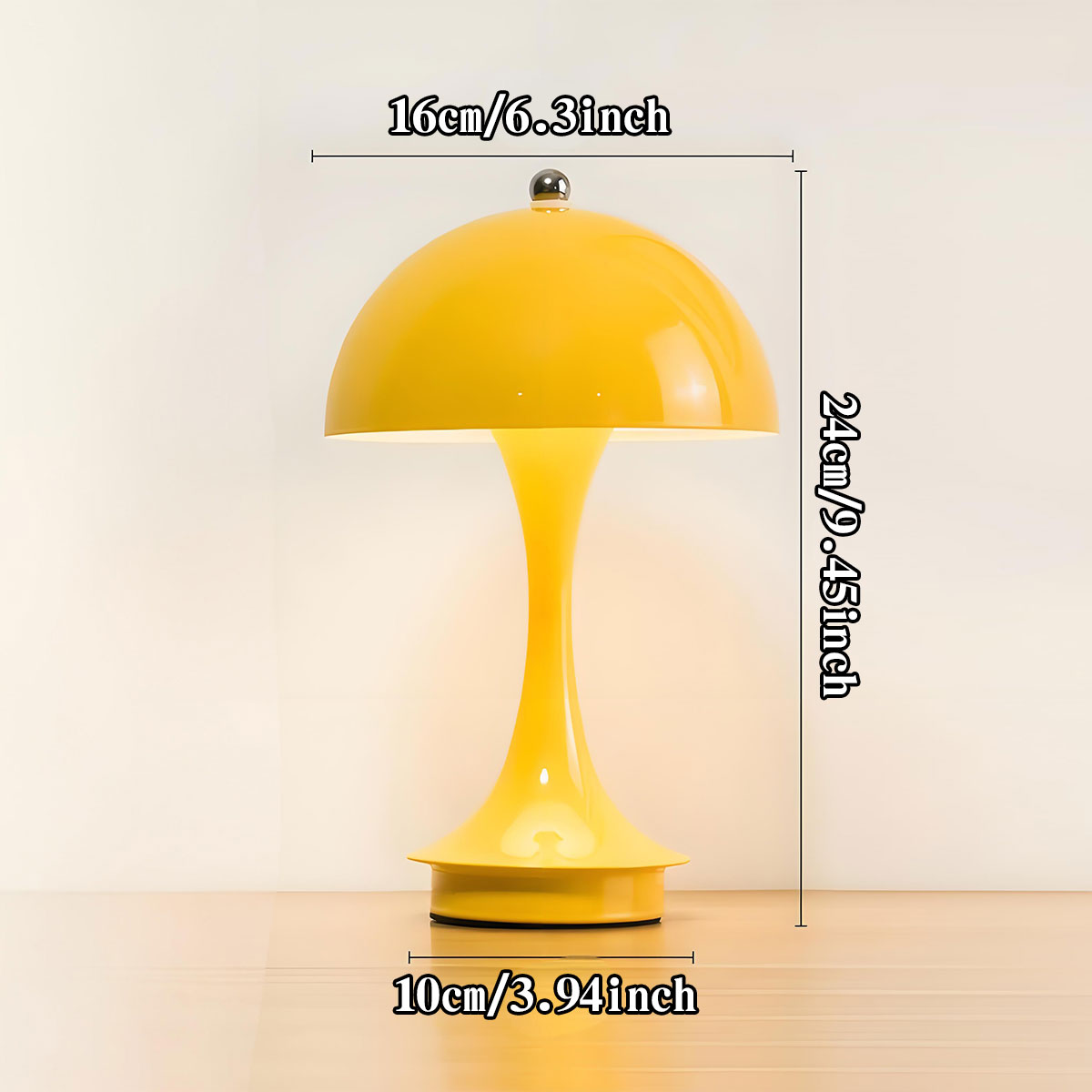 식탁등간단한 현대 버섯 테이블 램프 USB 충전식 터치 3 색 조절 온도 룸 홈 크리스마스 장식 책상 20,700원