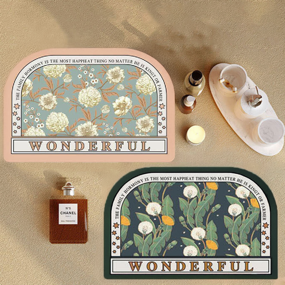 아임코지 빨아쓰는 규조토 발매트 초흡수, 피치+딥그린 17,850원