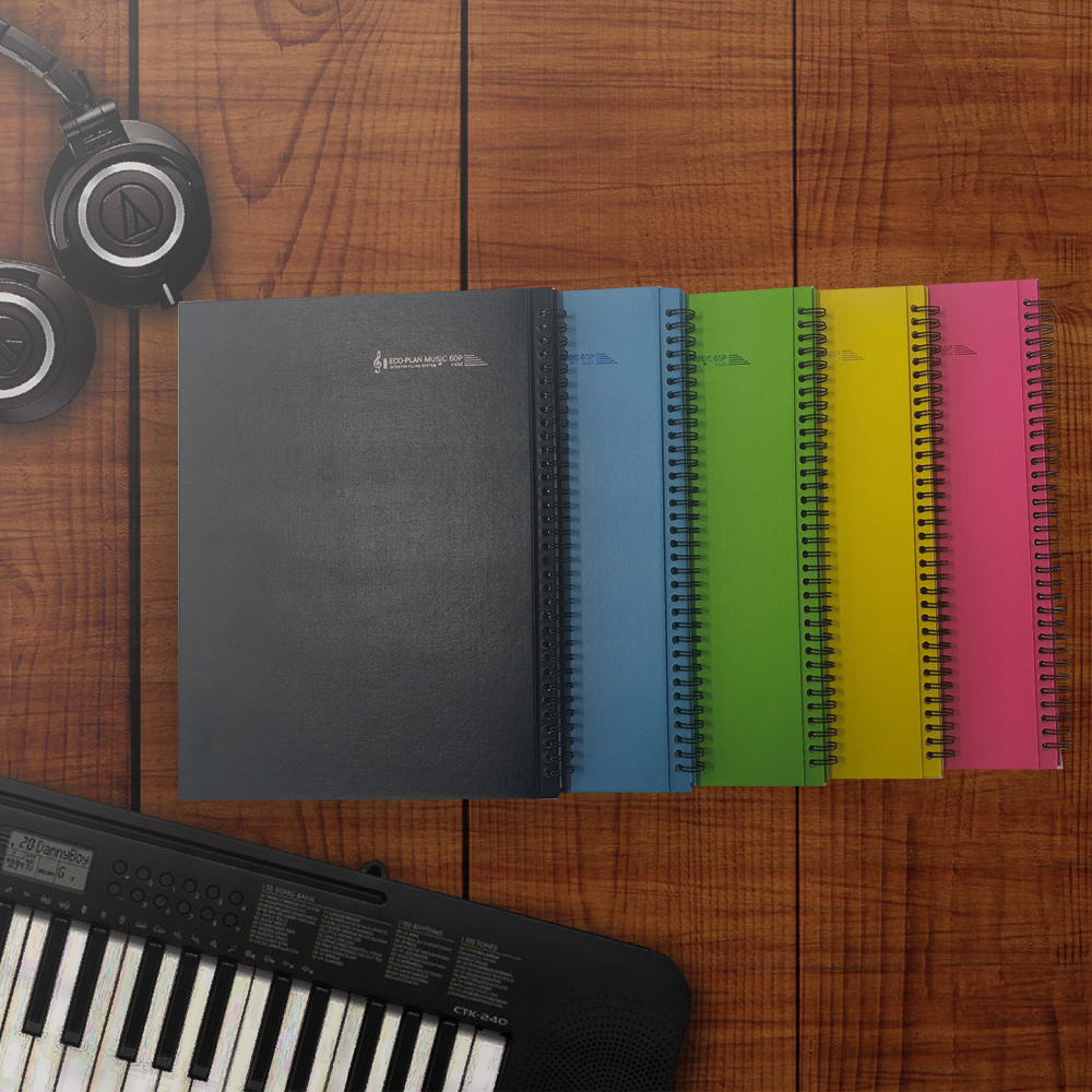[인터탑] 플랜 파일 A4 에코 4면 펼쳐지는 넘기기 편한 악보 파일 60매  무료 배송 52,000원