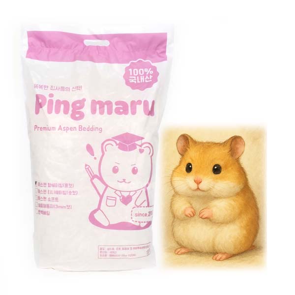 (롱컷 3cm) 핑마루 아스펜베딩 1kg 13,500원