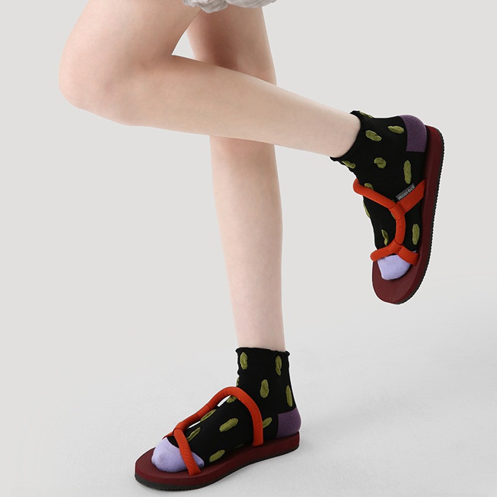 Hello Weekend 여성 멀티컬러 봄여름 양말 장목 양말 중목 양말 운동 3족 세트 16,990원