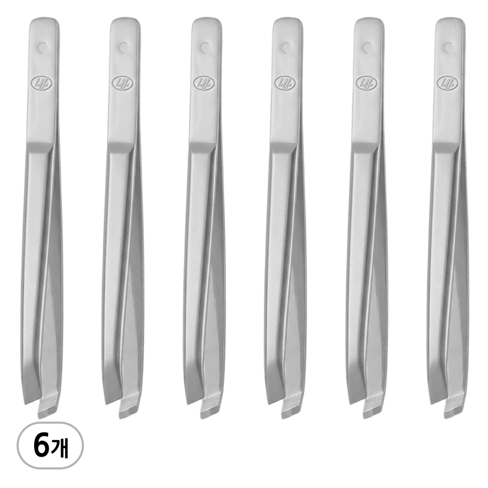 쓰리세븐 777 족집게 실버 T-533SC 소형 쪽집게 눈썹정리 쪽집개 제모 잔털 새치뽑기 핀셋, 6개, 실버 13,400원