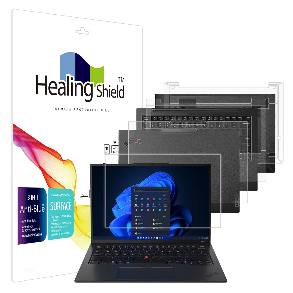 힐링쉴드 레노버 씽크패드 X1 카본 12세대 블루라이트차단 액정보호필름1매 외부3종, 1개 58,320원