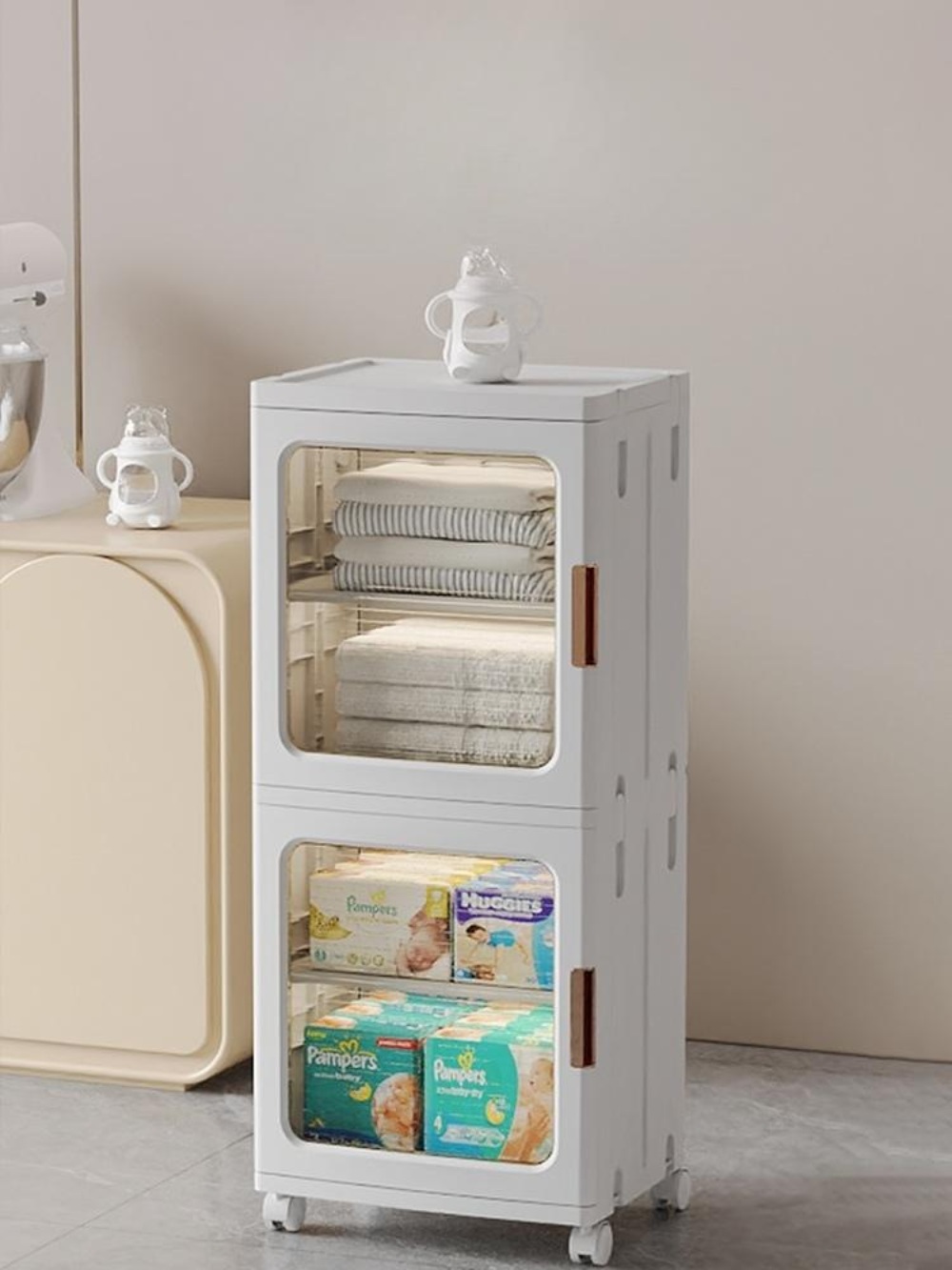 가방진열장 정리 수납장 명품백 캐비닛 투명 진열대 드레스룸 아크릴 핸드백 85,000원