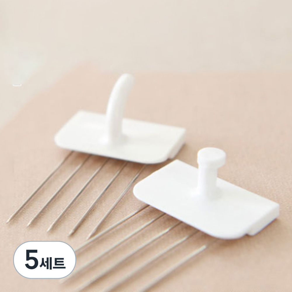 꼭꼬핀 벽지핀 일자형 3p + U자형 3p 세트 34,750원