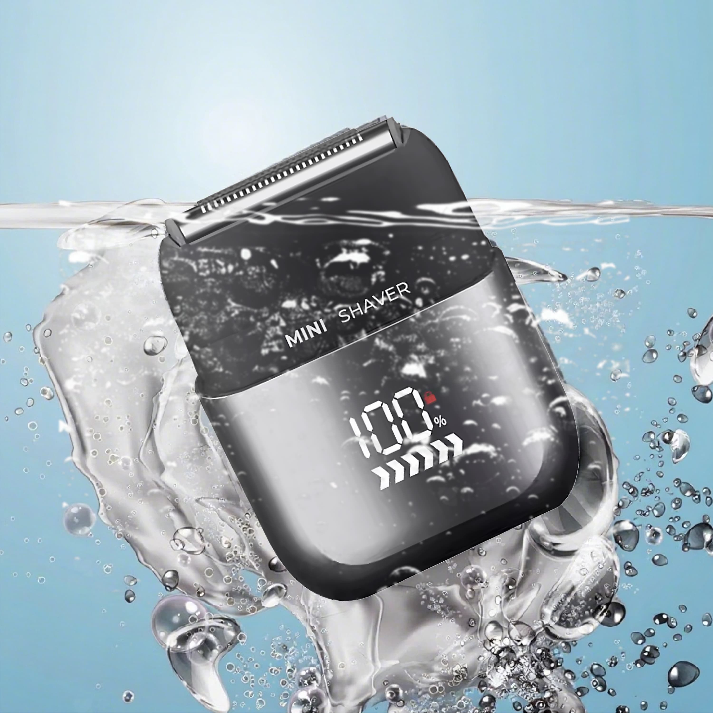 SEVOREN 남자 전기면도기 생활방수 건식 습식 면도 소형 휴대용 왕복면도기 여행용 미니 전동 면도기, 블랙 35,900원