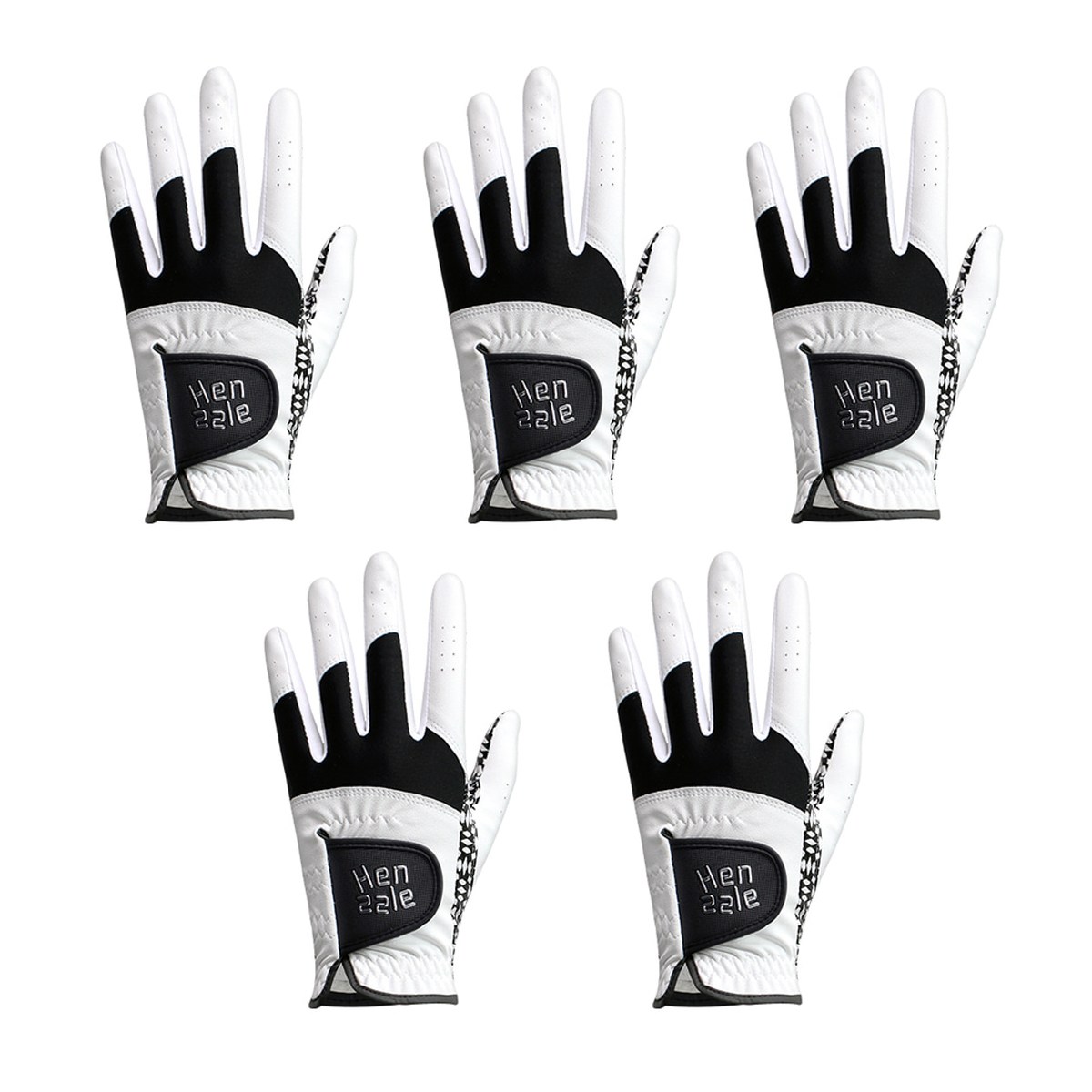 핸즐 KPGA 뉴핸즐 남성 합피 골프장갑, 블랙화이트, 5장 24,500원