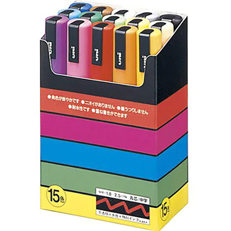 미쯔비시 포스카 마카세트 5M 15색 PC5M15C 마카펜 POP 31,900원