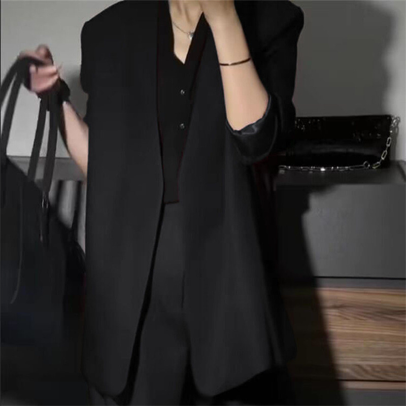 해피유통 여성용 춘추 옥스포드 통근 슬랙스 정장+바지 와이드 팬츠 세트 투피스 LWJ 26,810원