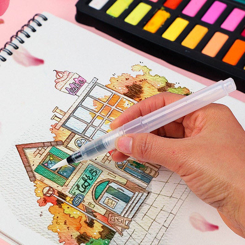 미니플 수채화 워터브러쉬 12종, 1통, 혼합 9,800원