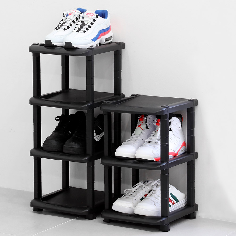 국산 미니 신발장 2단 3단 4단 실내화 슬리퍼 정리대 사무실 선반 6,380원