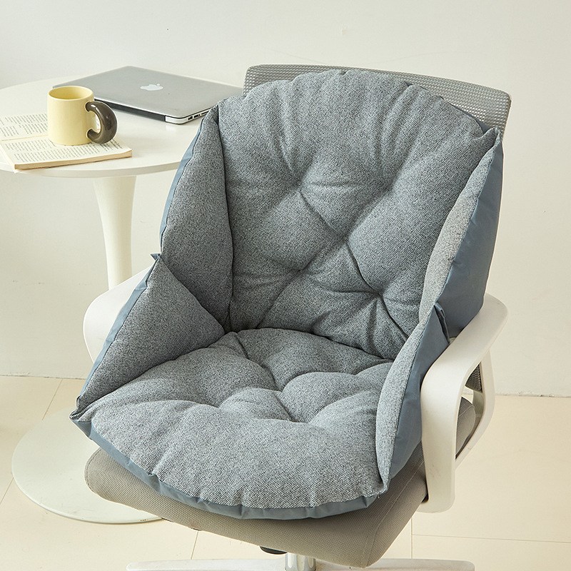 BENRAN 2-in-1 등받이쿠션+방석 사무실 컴퓨터 의자용 허리 등받이 보호 쿠션 사계절 포근한 두꺼운 의자패드 의자쿠션 13,900원