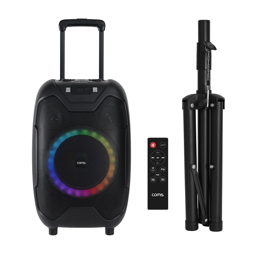 UHF 이동식 블루투스 무선마이크 앰프 LED 파티박스 50W TWS지원 노래방 232,900원