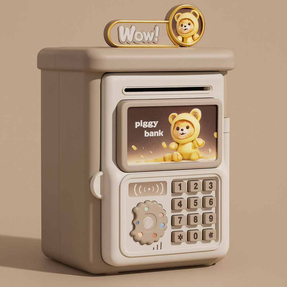 미니금고 지폐 디지털 비밀번호 저금통, 브라운 골드우주복-베어 26,700원