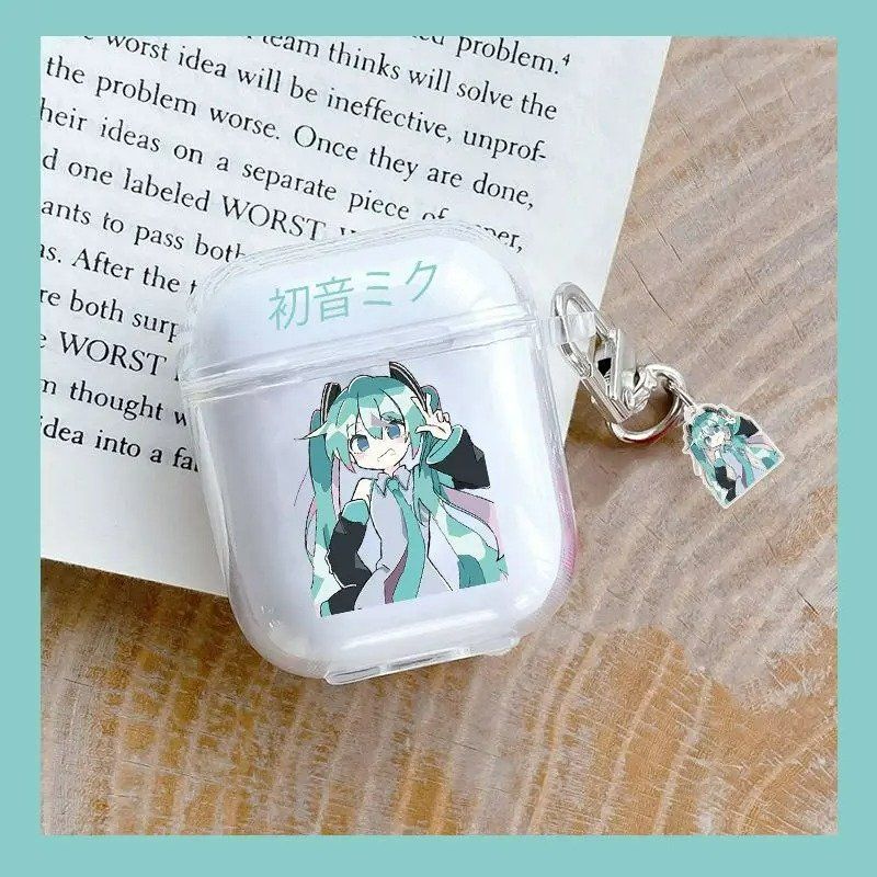 하츠네 유키 사쿠라 미쿠 다꾸 노트북 캐리어 팬시 스티커 꾸미기 굿즈 이어폰 클리어 케이스 에어팟 1/2 3 프로 2 용 귀여운 키체인 무선 헤드셋 액세서리 보호 슬리브 19,800원