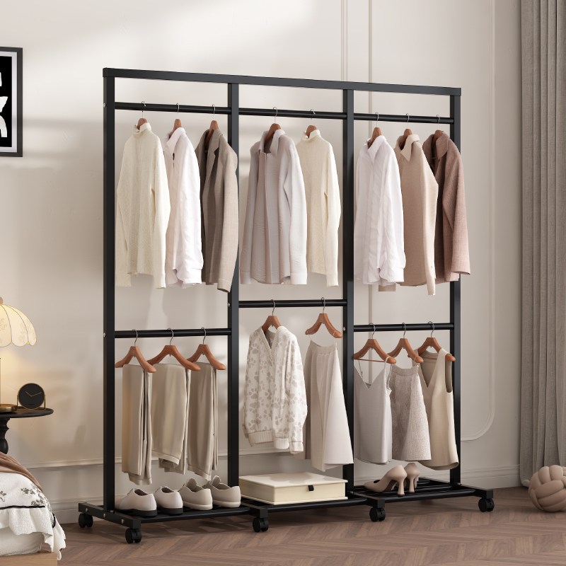 슬로에잇 철제 이동식 행거, 블랙 49,900원