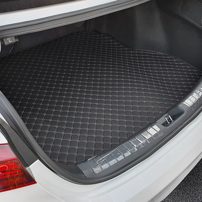 카프트 올뉴K3 호환 트렁크매트 프리미엄 퀼팅 가죽, 블랙-베이지, 카프트 올뉴K3(2018/03~현재) 49,000원