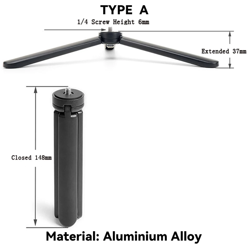 DJI Zhiyun 짐벌 핸들 그립 안정기 DSLR 카메라 모노 포드 탁상용 1/4 인치 나사 금속 미니 삼각대 스탠드 18,900원
