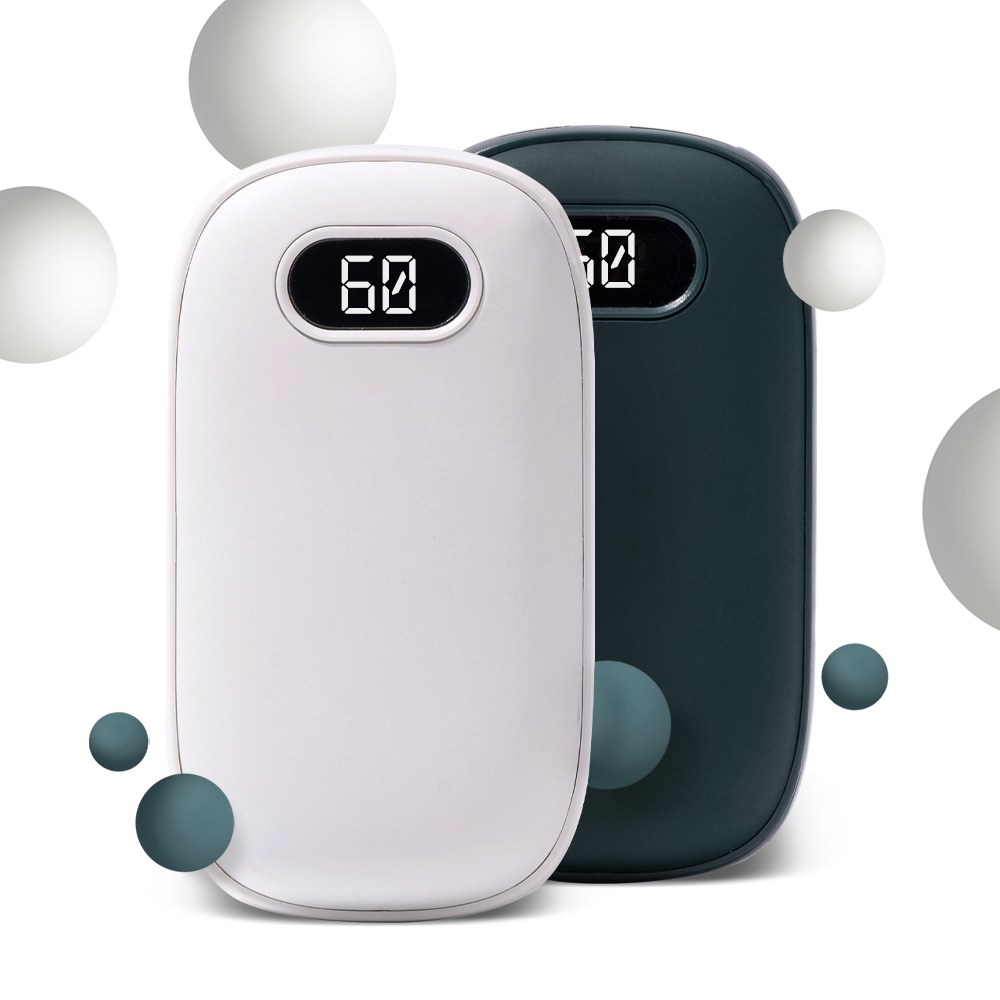 지클랜 에그V2 충전식 손난로, 양면발열 5000mA보조배터리 휴대용 USB 전기손난로, 화이트 17,800원