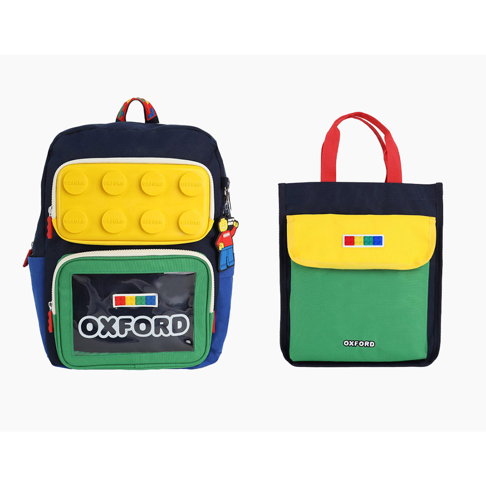 옥스포드 스퀘어 블럭 책 가방 세트 백팩 신발 주머니 저학년 초등학생 입학 선물 87,000원