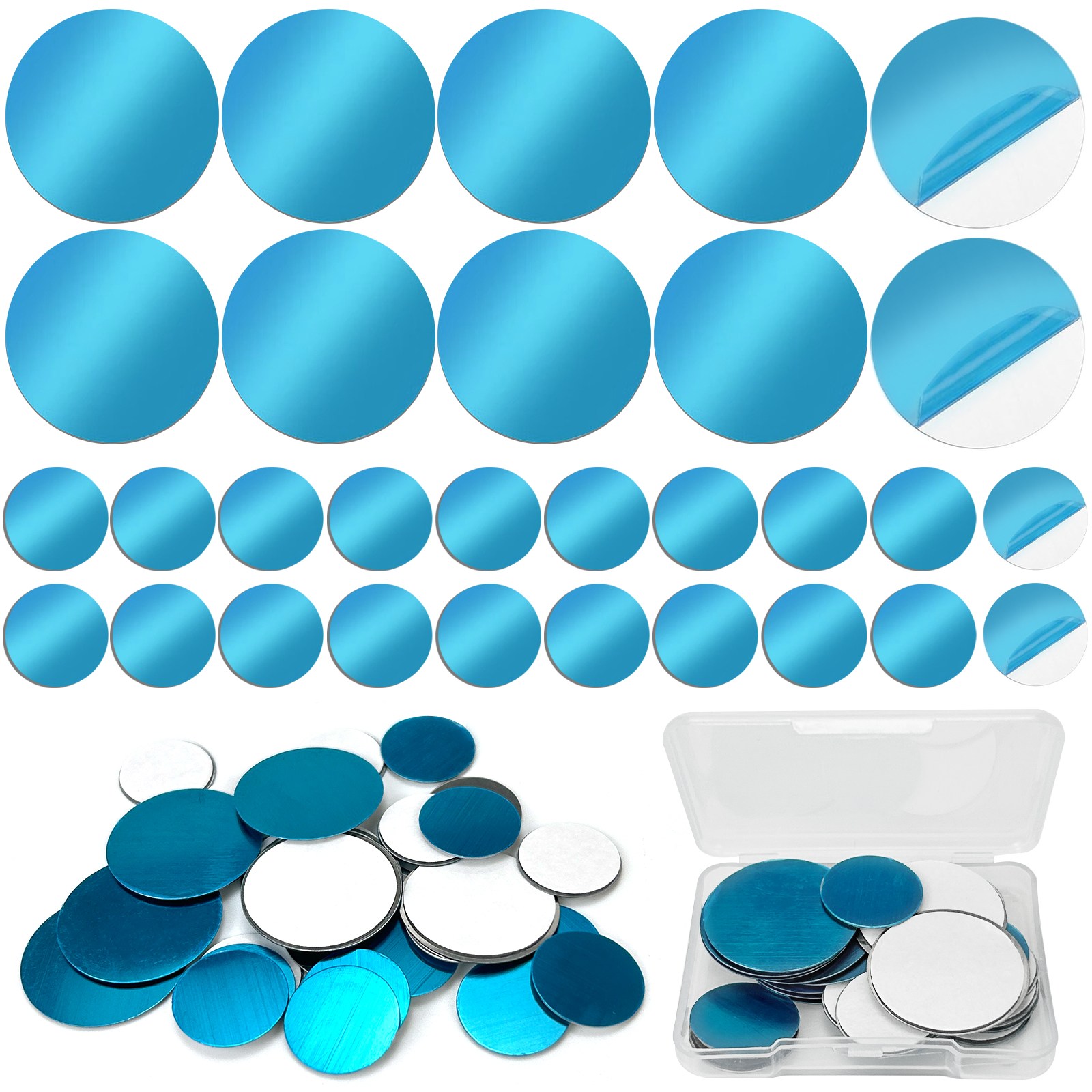 30개 금속판 스티커, 자석 용 금속판, 휴대폰 용 금속판 스티커 세트, 휴대폰 용 철 원형 금속판, 매우 얇은 금속판, 토니 피규어 용 금속판, 자석과 호환되는 금속판 10,890원