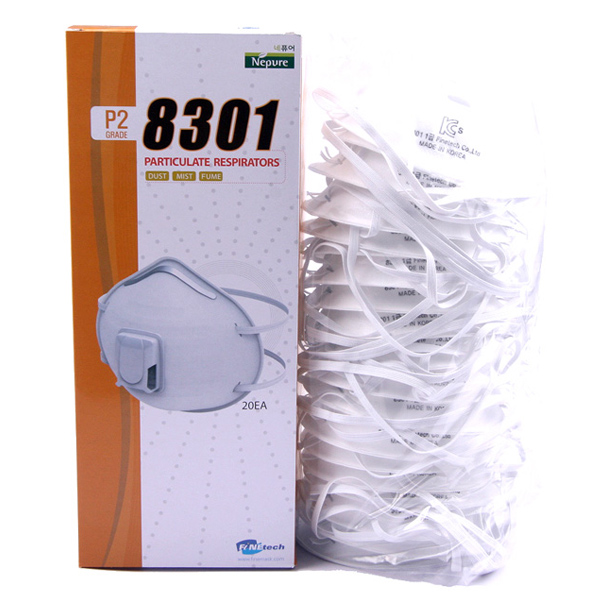 파인텍 방진마스크 1급 배기밸브 국산 1박스 20개 EV-8301 분진 일회용 26,000원