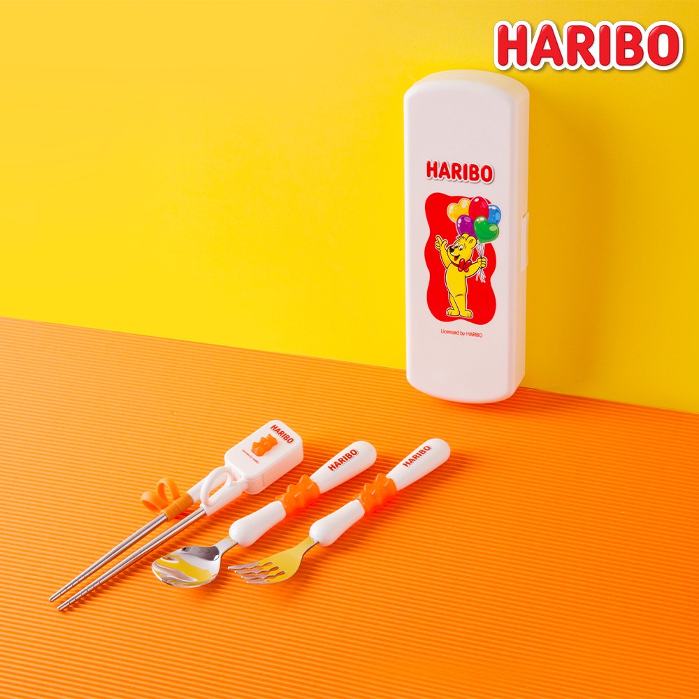 하리보 스푼포크스텐젓가락케이스세트/ 유아 수저세트 장난감 구디백 문방구 커트러리세트 21,420원