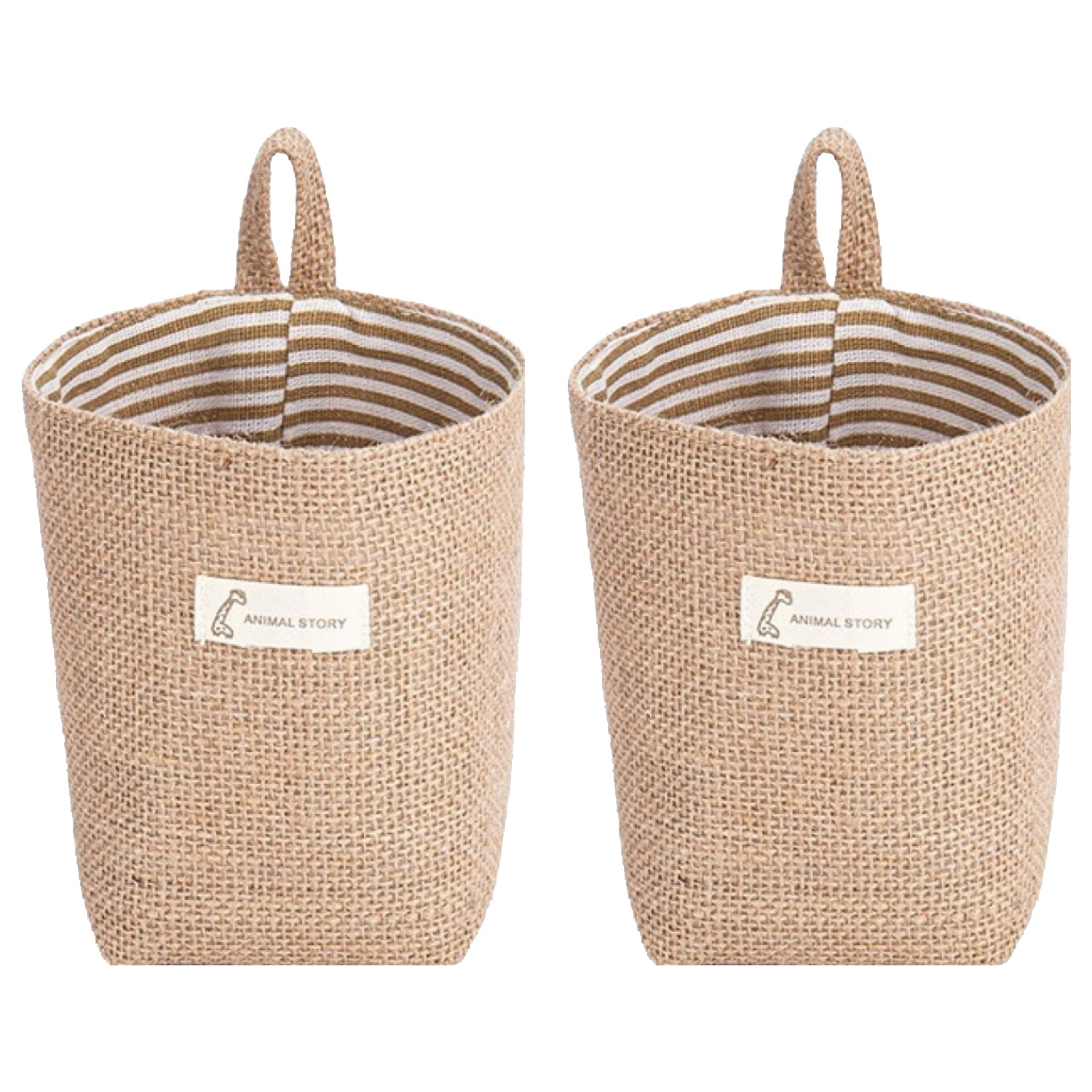 마켓피오 홈 잡화 린넨 원통형 보관 걸이 가방 8,710원