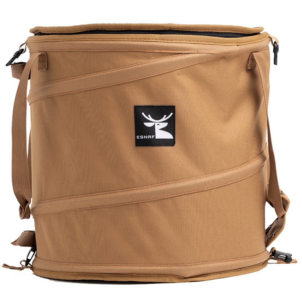 에스나프 캠핑 팝업백 팝업쓰레기통 팝업휴지통 팝업가방 팝업재활용가방 팝업바스켓, 1개, 1단, 탄 19,860원