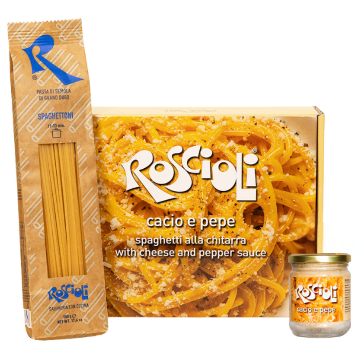 로숄리 이탈리아산 100% 로마 정통 밀키트 카치오 에 페페 소스 1병 + 파스타 면 1팩 Roscioli Meal Kit Cacio e Pepe / 선물용 패키지 69,000원