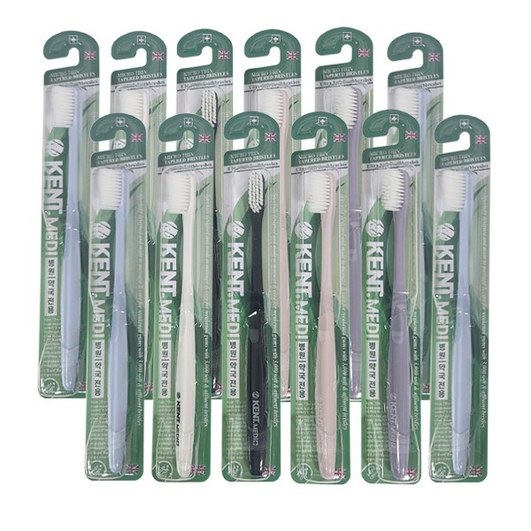 켄트 콤팩트 초극세모 스몰헤드 칫솔, 12개, 1개입 69,000원