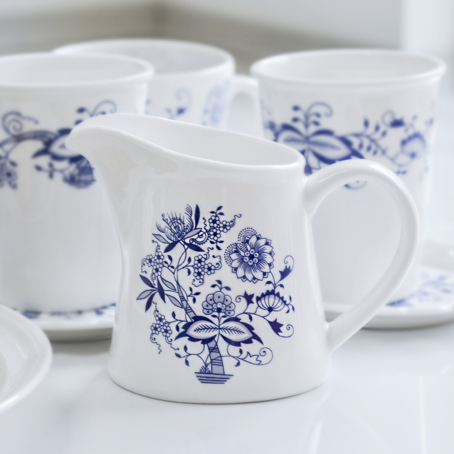 쯔비벨무스터 도자기 크림저그 1p 73,000원