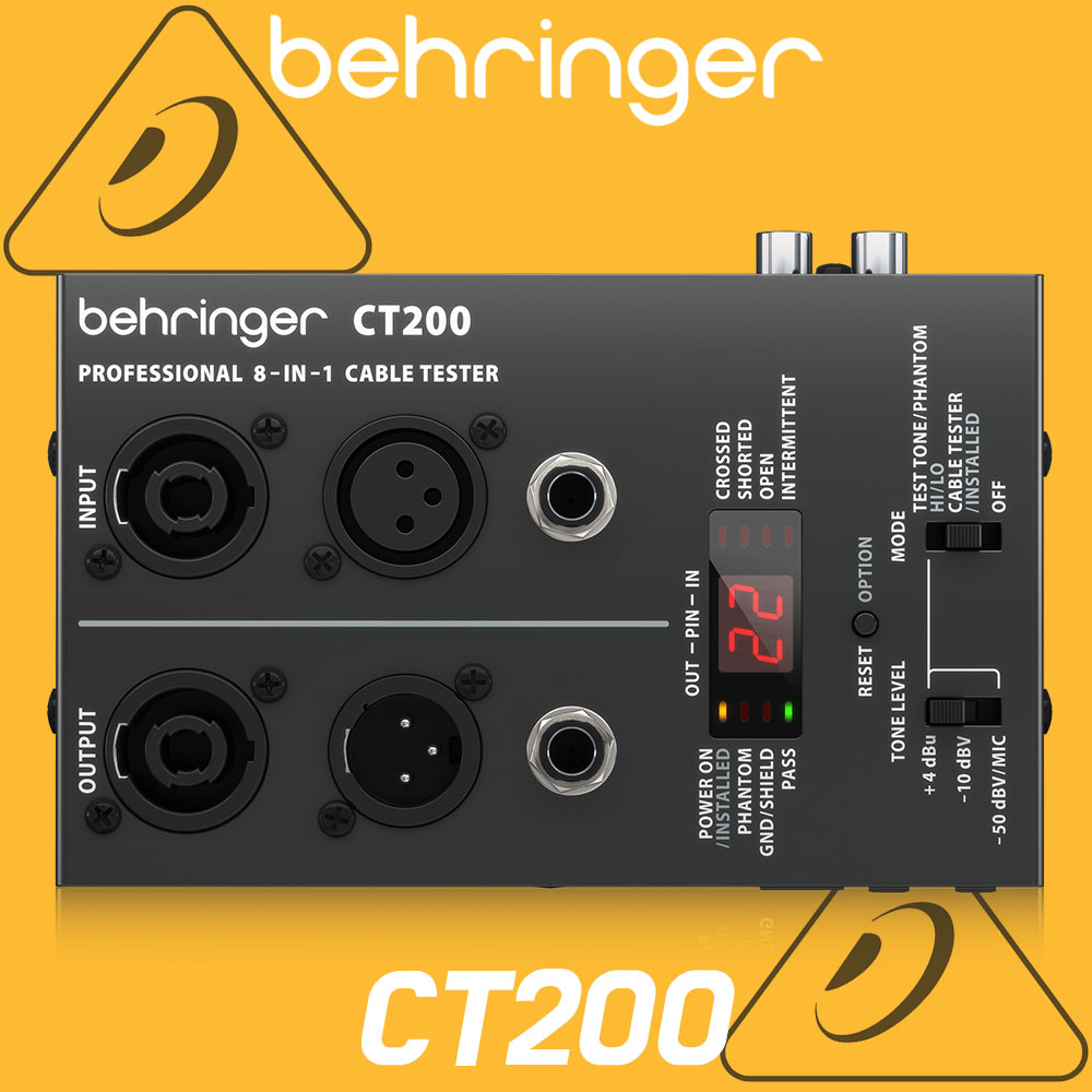 [공식대리점] 베링거 CT200 케이블 테스터 레코딩 공연용 방송용 휴대용 오디오 테스터기_쿠폰증정 78,900원