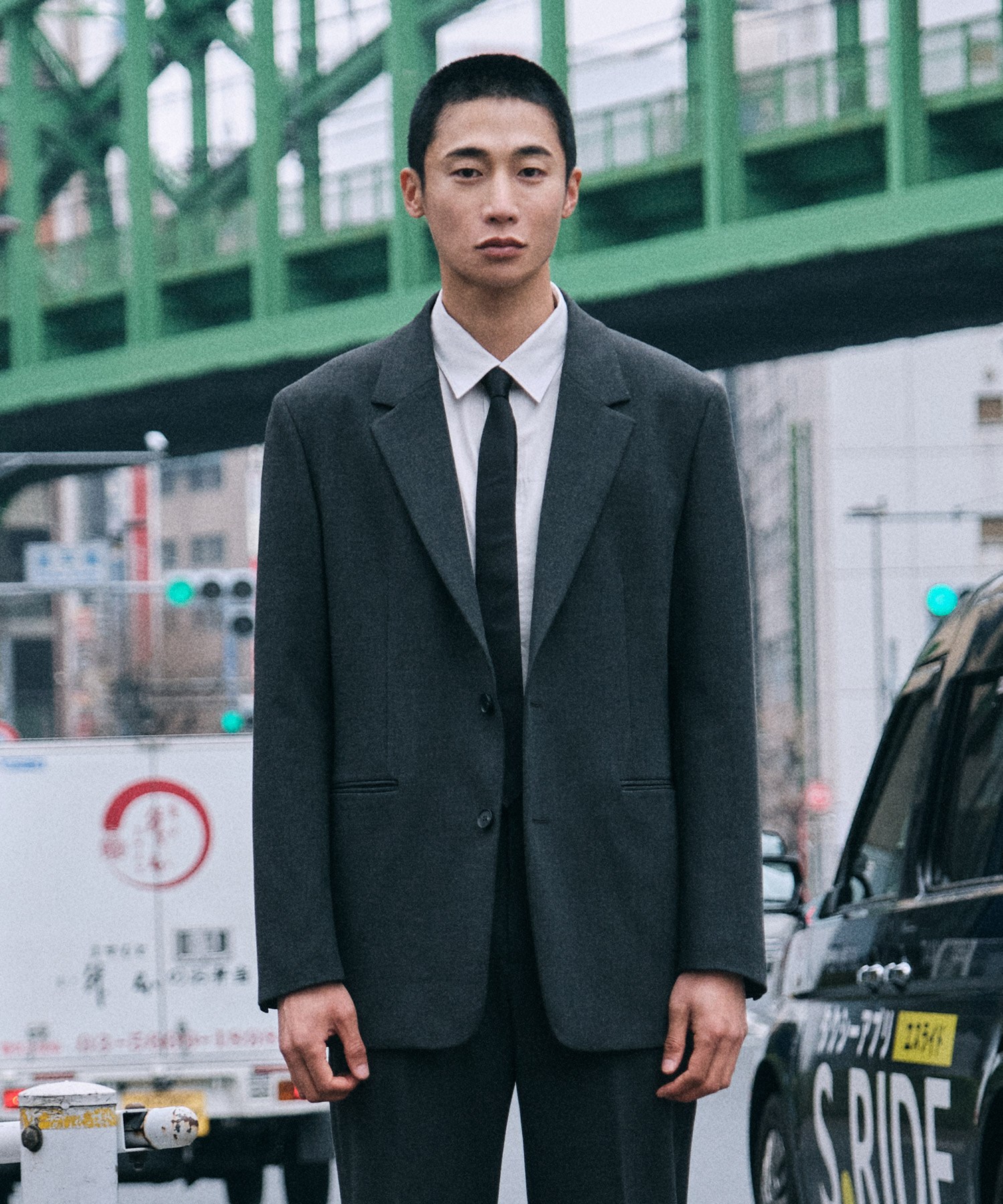 [STCO] 남성 봄가을 이중직 구김없는 사방스판 에센셜 셋업 오버핏 그레이 199,000원