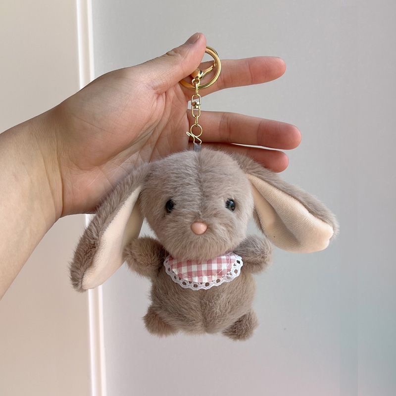 대어 스토어 귀여운 토끼 인형 가방장식 키링 열쇠고리 장식품, 브라운, 1개 9,800원