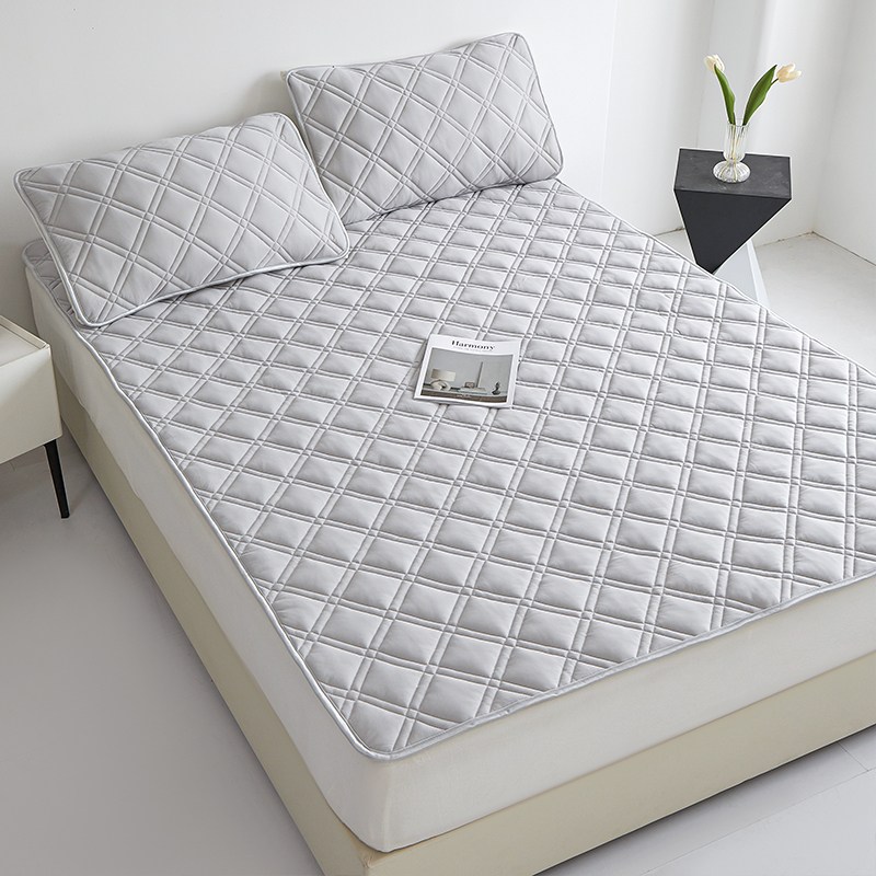 시즌오프 Cozy Aura 여름 시원한 냉감패드 냉감 침대패드 쿨매트 고정밴드형, 그레이 31,800원