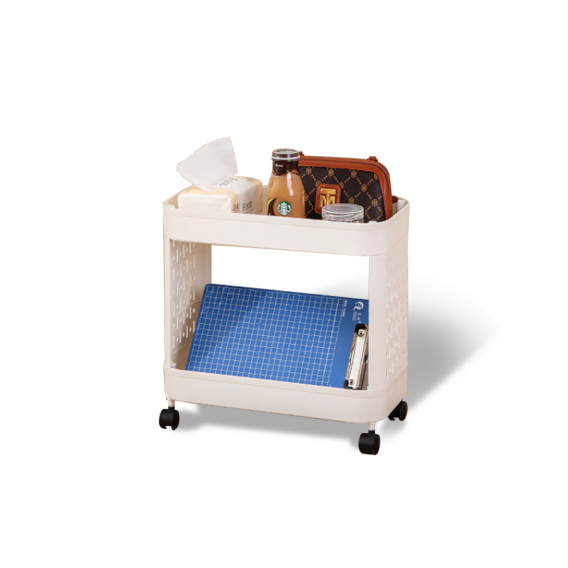 마벨인홈 디모어 공간활용 슬림 이동식 트롤리 수납선반, 화이트, 2단 15,450원