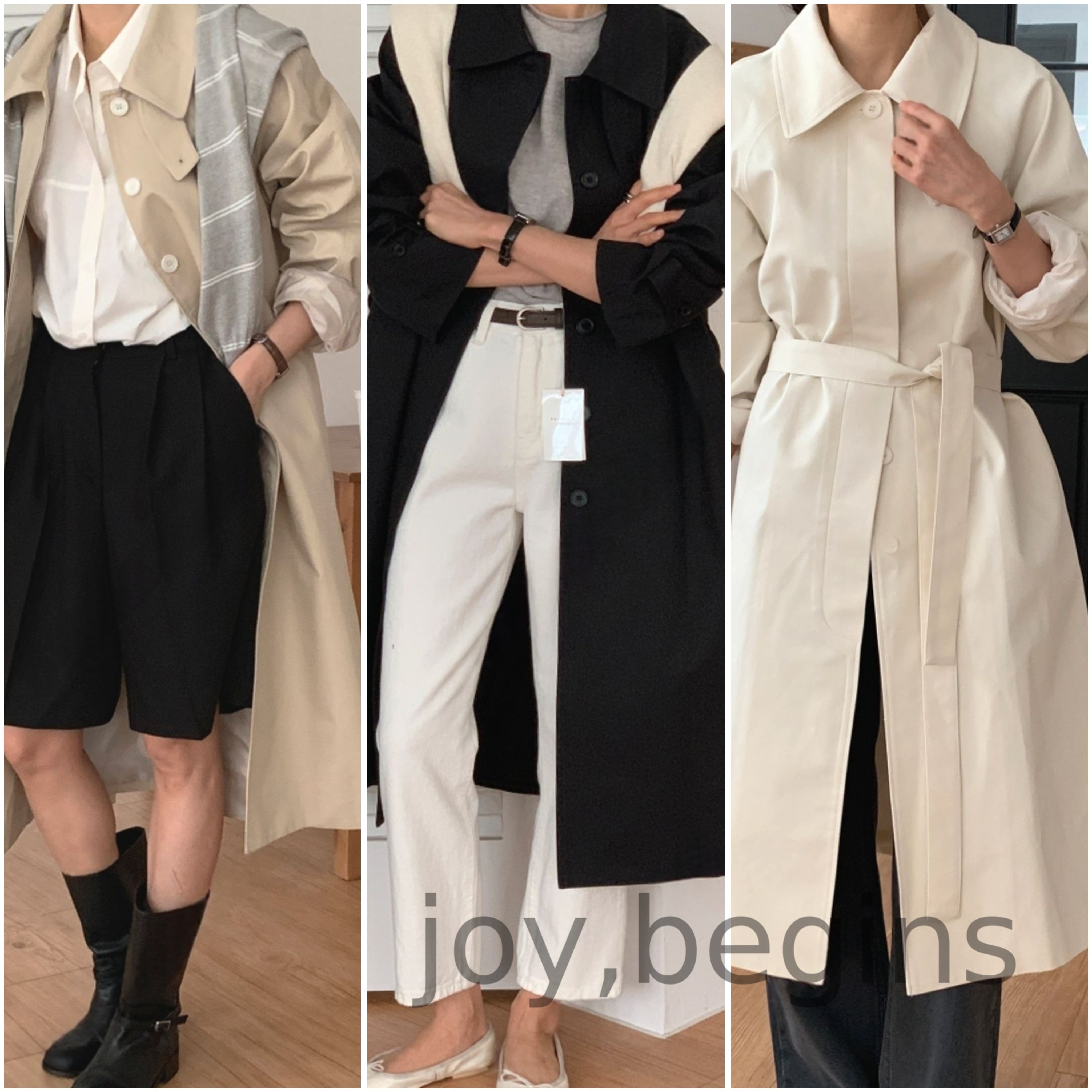 joy, begins - 니드 프리미엄 트렌치 바바리 아우터 (3 color) 114,500원