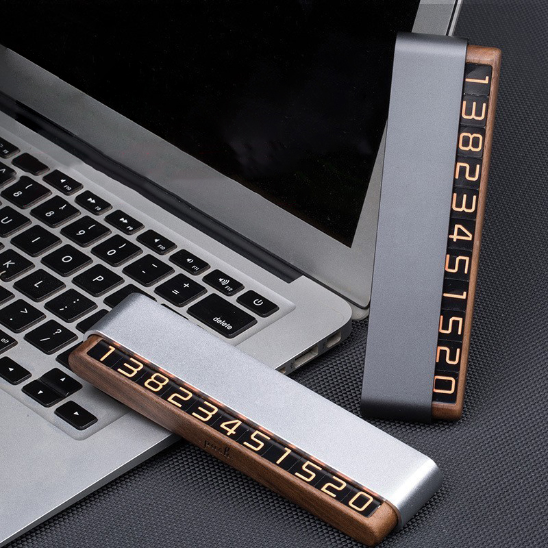 리버폭스 차량용 우드 듀얼 주차번호판, 실버, 1개 37,500원