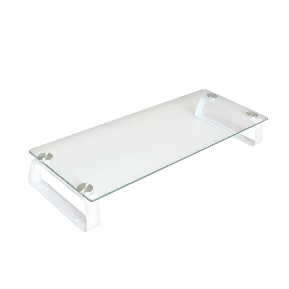 모니터 받침대 선반 스탠드 코너 멀티 우드 강화유리 높이조절 USB포트 28,800원