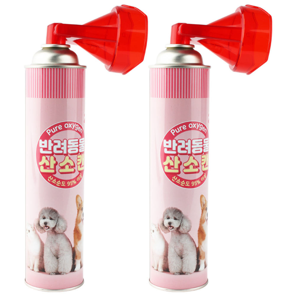 반려동물 산소캔 2+2 휴대용 강아지 고양이 산소통 산소호흡기 29,900원