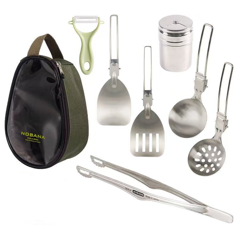 BLOWFISHFUGU 스테인리스 스틸 소재 캠핑 조리도구 슈트 + 키친툴 파우치 세트 21,600원
