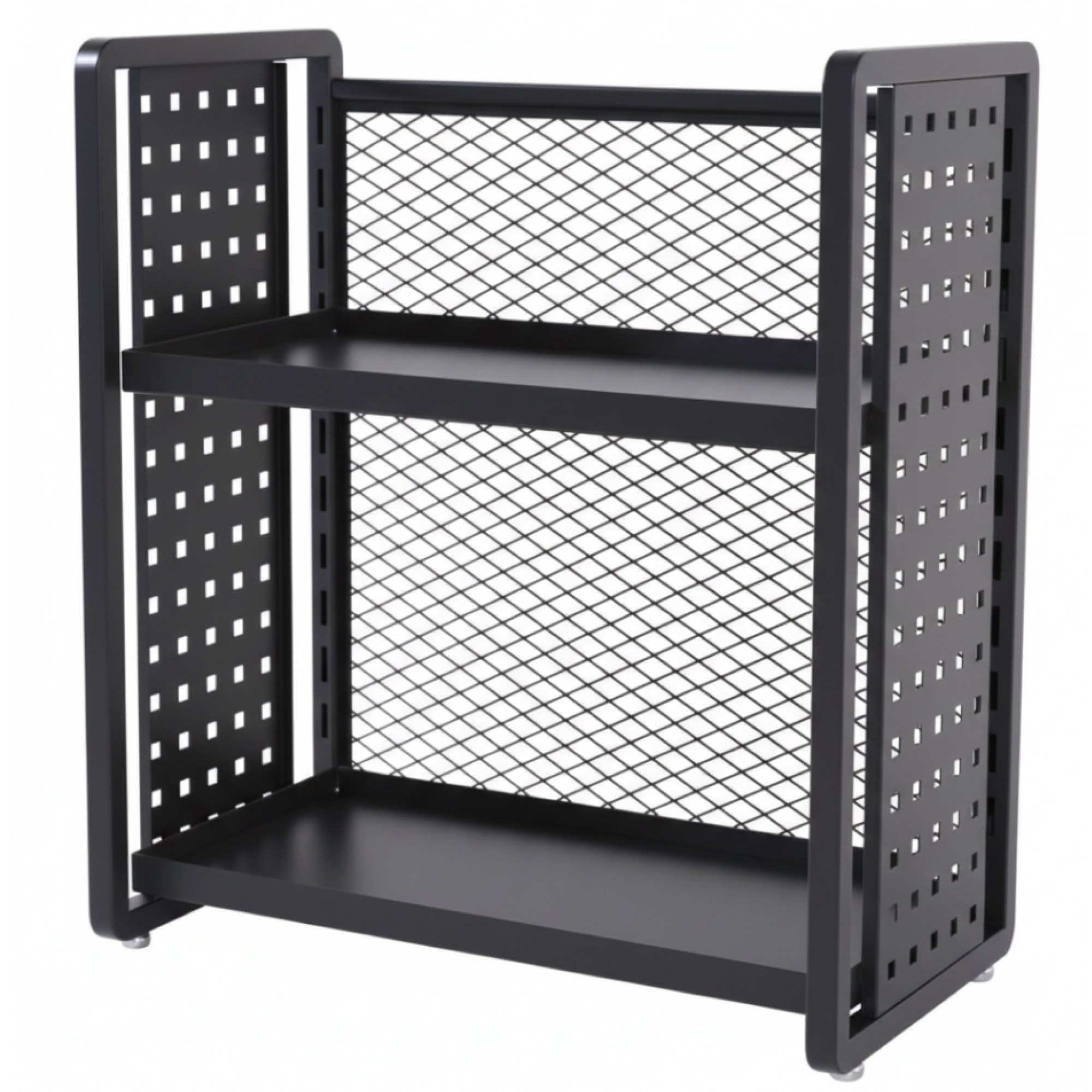 철제 미니 팬트리 스낵 간식 상품 진열대 양념 과자 정리대 편의점 키오스크 PC방 주방 약국 카운터 슈퍼 매대 선반 펜트리, 1개, 블랙 2단 40cm 38,800원