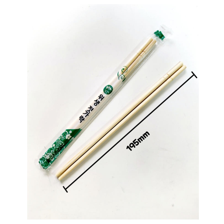 와이무역 일회용 대나무 비닐 포장 젓가락, 1세트, 1000개 14,700원