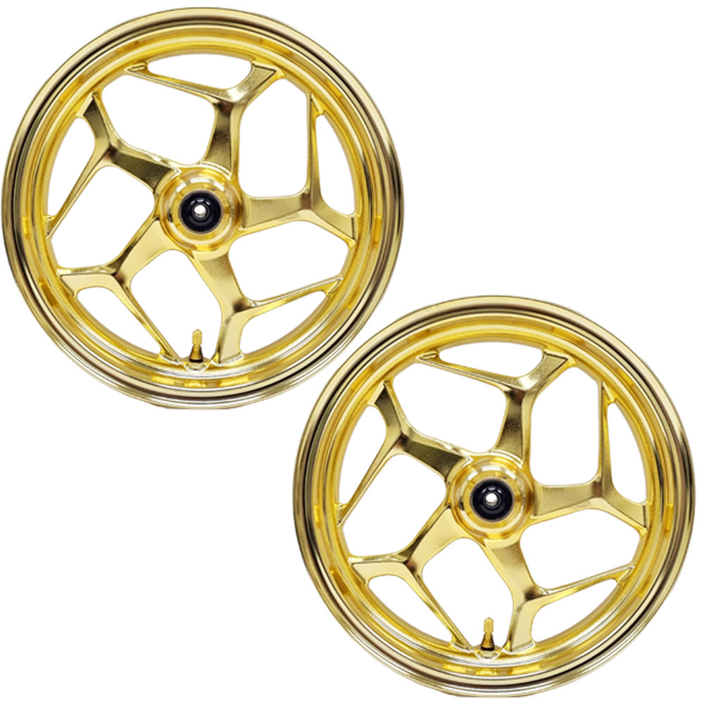 PCX 튜닝휠 세트 앞/뒤 골드 금장 ABS 순정품 바퀴 태국 21년이상 혼다 튜닝, 1세트 498,000원