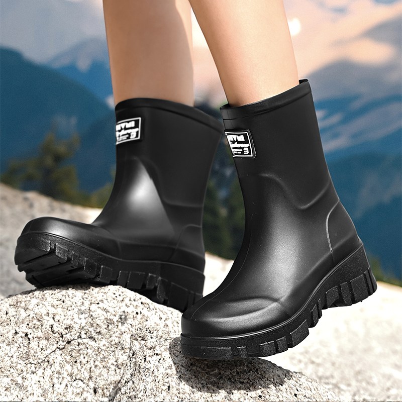 Modern Fashion 여성 미들 레인부츠 사계절 미끄럼방지 장화 R16 21,020원