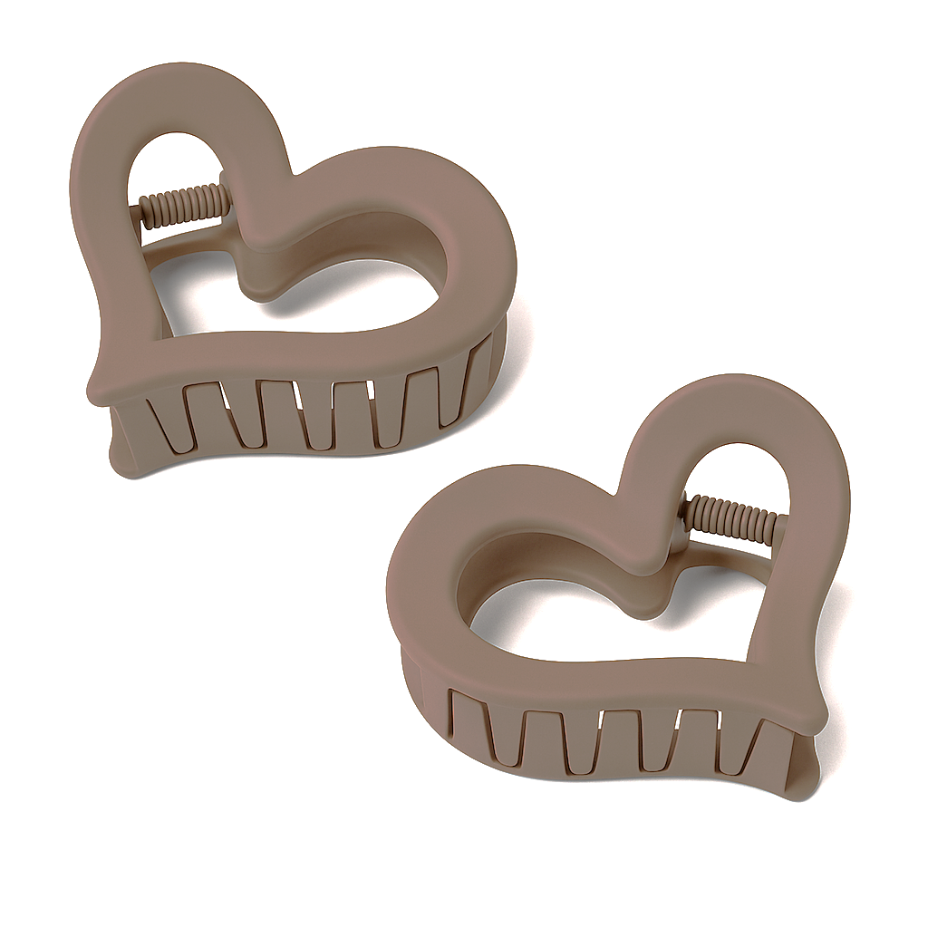 더웨일 러블리 하트 집게핀 2개 4,300원